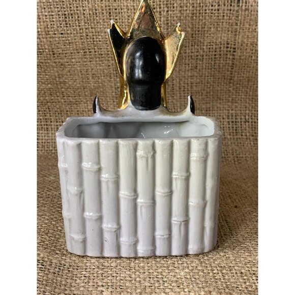 Vintage Noritake Bali Dancer Hand Painted Planter Made in Japan AS IS - Picture 3 of 10